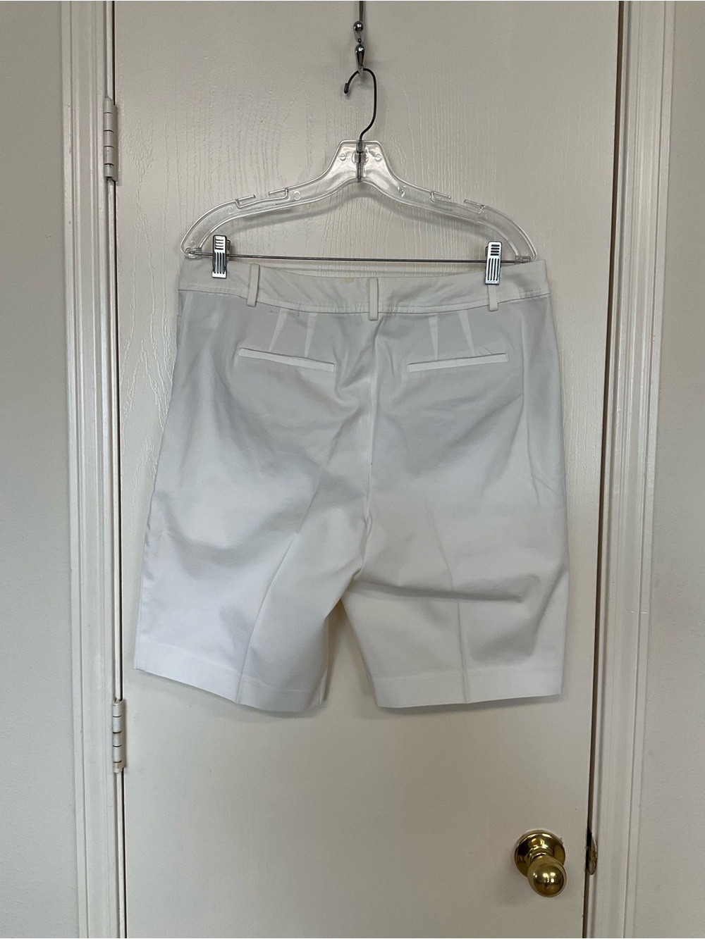 Talbots White Tailored Bermuda Shorts - Picture 2 of 4